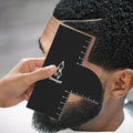 Enhancement Card for Barbers with Measurement Indicators, Reusable Barber Hairline Shaping Tool and Color Spray Edge Line Up Tool (1PCS)