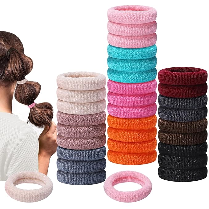 150 Pack Hair Ties for Little Girls, Soft Seamless Hair Ties Elastic Ponytail Holders Stocking Stuffers for Women Girls