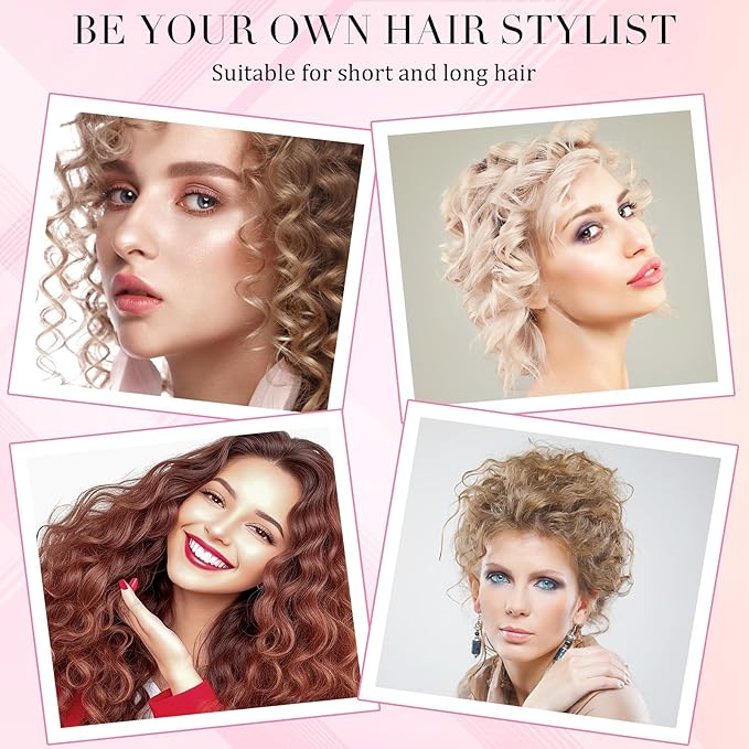 Heatless Curling Rod Headband, Heatless Hair Curler Overnight for Long Short Hairs No Heat Overnight Curls with Thin Curlers to Sleep In for Long Hairs (Gold)