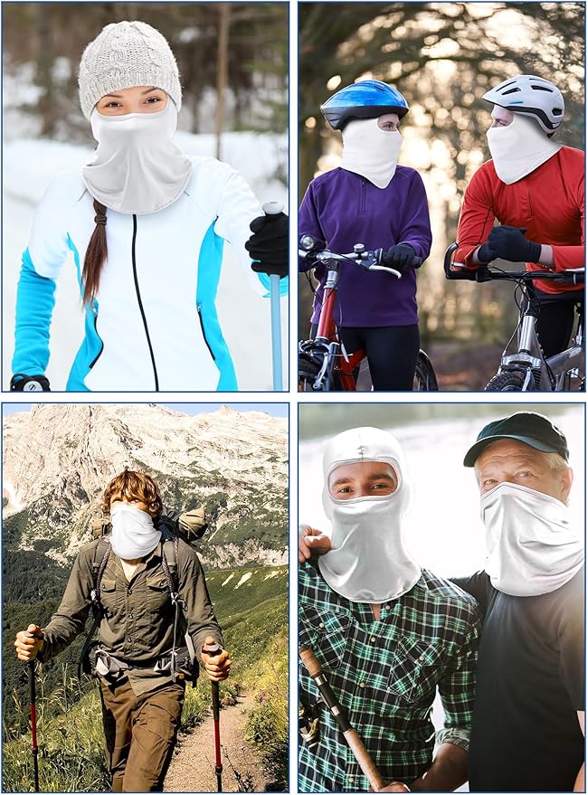 SATINIOR 9 Pack Ski Mask for Men Balaclava Full Face Shiesty Mask Breathable Summer Windproof Hood for Motorcycle Snowboard