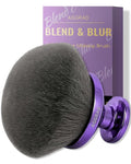 Upgraded Blend & Blur Body Makeup Brush for Self Tanner Tanning Lotion Sunscreen Applicator for Back Leg Makeup, Kabuki Foundation Brush for Liquid Beauty Supreme Cream Bronzer Brush for Face, Violet