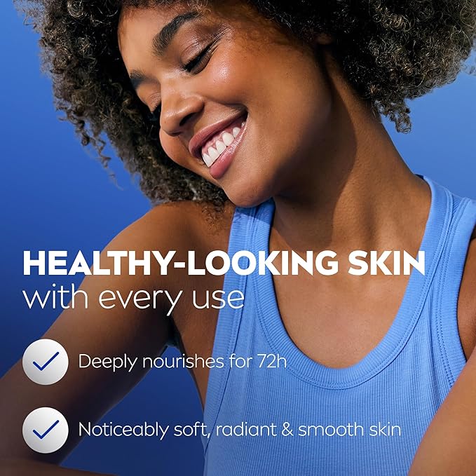 NIVEA Cocoa Butter Body Lotion for Dry Skin with Hyaluronic Acid, Cocoa Butter and Deep Nourishing Serum, 72-Hour Body Moisturizer, 16.9 Fl Oz Pump Bottle