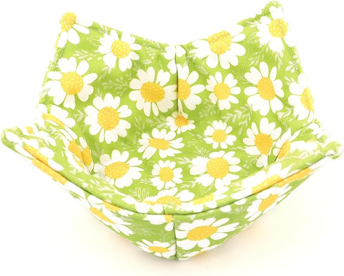 Cotton Microwavable Bowl Cozy, Microwave-Safe Hot Bowl Holders, Soup Bowl Cozy Bowl Hot Pads (I)