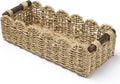 Toilet Paper Storage Basket Bathroom Counter Organizer Wicker Baskets for Organizing Cute Basket for Bedroom Nursery Room Kitchen Bathroom Decor -Seagrass Beige