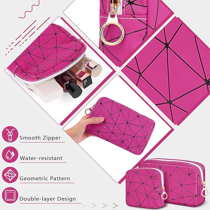 Period Bag for Teen Girls, Leather Sanitary Napkin Storage Bag, Portable Menstrual Pad Bag Period Pads Pouch, Small Make Up Bags