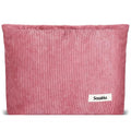 ZLFSQR Corduroy Makeup Bag for Women Small Corduroy Cosmetic Bag Large Cute Travel Makeup Pouch for Purse Pink Cloth Cosmetic Pouch Zipper Storage Organizer Canvas Toiletry Bags