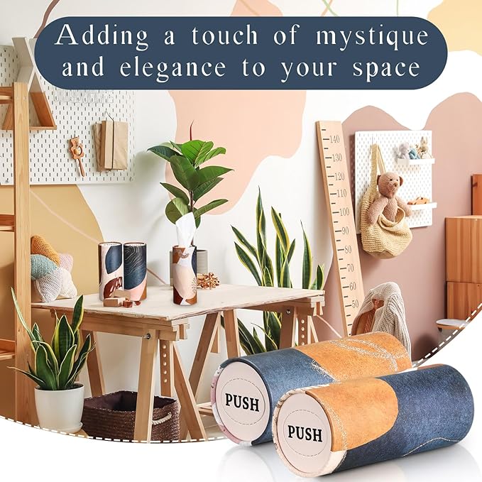 Outus 12 Pcs Boho Car Tissues Cylinder Holder with 3 Ply Facial Tissue Bulk Black White Round Tissue Holder Travel Tissues Boxes Container for Car Cup Wedding Birthday Party