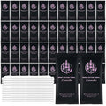 Moist Cotton Towel Bulk Moist Towelettes Individually Wrapped,White Towel Services,Refreshment Pre Moistened Towels for Dentist Travel Sport Party Hotel （Lavender,50)