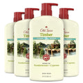 Old Spice Cleansing Body Wash for Men, 24/7 Shower Fresh with Lasting Scent, Cleanse & Refresh, Gentle on Skin, Vitamin B3, Timber with Sandalwood + Cypress Scent, 30 oz (Pack of 4)