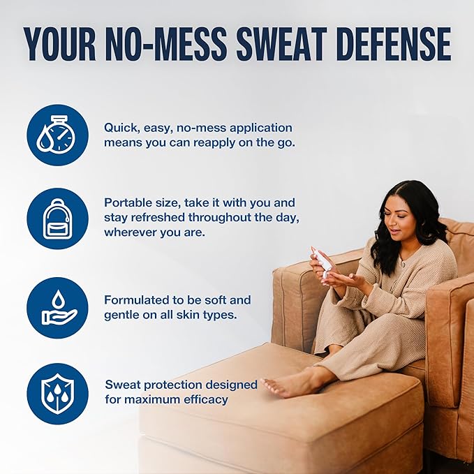 Carpe Sweat Absorbing Foot Lotion WITH APPLICATOR, A dermatologist-recommended solution to stop sweaty, smelly feet, Helps prevent blisters, Great for hyperhidrosis. 1 Tube + Applicator (Pack of 2)