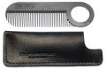 Chicago Comb No. 2 Carbon Fiber + Black Horween leather sheath, Made in USA