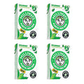 Milliways Spearmint Super Natural Gum - Plastic-Free Chewing Gum | Xylitol, Aspartame-Free, Sugar-Free, Plant-Based | 4 Packs of 10 Pieces (40 Pieces Total)