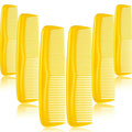 Leinuosen 12 Pieces Hair Combs Set Pocket Plastic Fine Tooth Dressing Comb for Women and Men, Peines Para Cabello(Yellow)