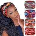 Huachi Wide Headbands for Women Boho Workout Head Bands for Women’s Hair African Knotted Non Slip Headwrap Turban Sport Yoga Girls Bandeau Hair Accessories (Pack of 4)