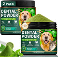 2 Pack Dog Dental Powder, Dog Teeth Cleaning Powder with Natural Herbal Blend & Postbiotics, Dental Powder for Dogs Teeth, Targets Tartar & Reduces Plaque & Bad Breath for Dogs & Cats, Mint -150Grams