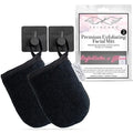 Seraphic Skincare Premium Exfoliating Facial Mitt (2pc) – Dual-Sided Face Scrubber Exfoliator & Dead Skin Remover, Makeup Remover for Gentle Cleansing & Exfoliation – Korean Face Exfoliating Glove