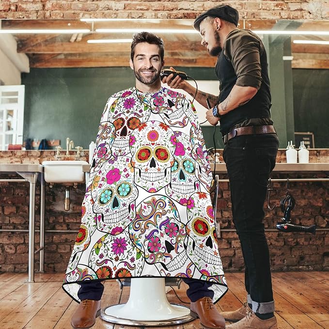 visesunny Professional Barber Cape Polyester Hair Cutting Salon Cape Apron Anti-Static Beard Bib Grooming Apron