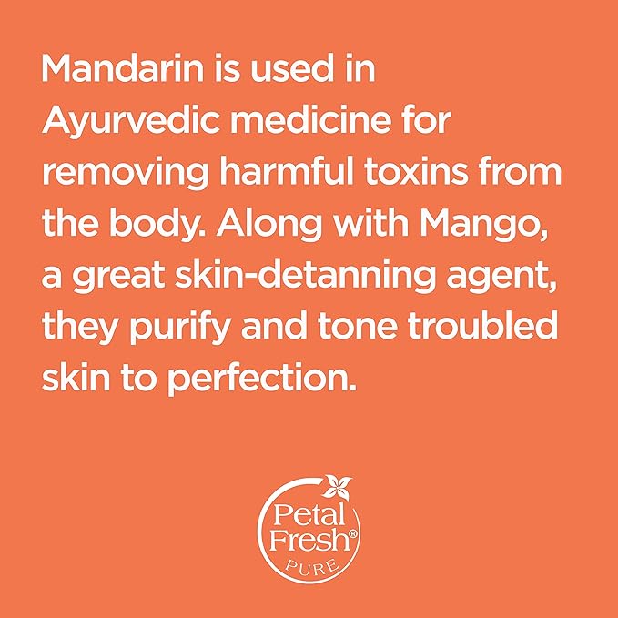 Petal Fresh Pure Clarifying Mandarin & Mango Body Butter, Organic Coconut Oil, Argan Oil, Shea Butter, Purifying and Toning, For All Skin Tupes, Natural Ingredients, Vegan and Cruelty Free, 8 oz
