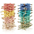56 PCS Elastics Knotted Hair Ties for Women, Adjustable No Damage Ponytail Holders for Women Girls, 5MM Rubber Bands for Hair, 8 Colors