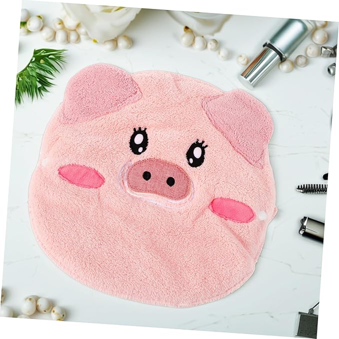 Face Steaming Towel for Skin Care Reusable Cartoon Pig Facial Mask Moisturizing Hot Cold Compress for Home Use Beauty Salons Versatile Face Drying