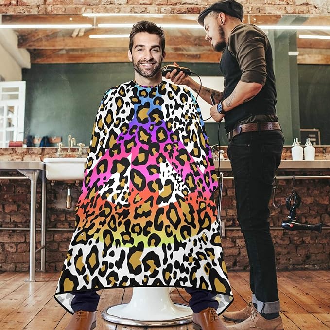visesunny Professional Barber Cape Polyester Hair Cutting Salon Cape Apron Anti-Static Beard Bib Grooming Apron