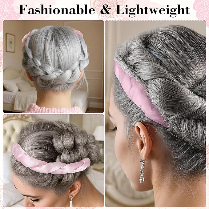 Heatless Curling Rod Headband, Heatless Curls Overnight Headband for Short Long Hair No Heat Overnight Curls with Thin Curlers to Sleep In Lazy Natural Soft Wave DIY