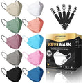 KN95 Face Mask Disposable Adults - 100 Pack Adjustable 5 Layer Protection KN95 Face Mask Breathable Comfortable Respirator KN95 Mask Individually Wrapped Women Men