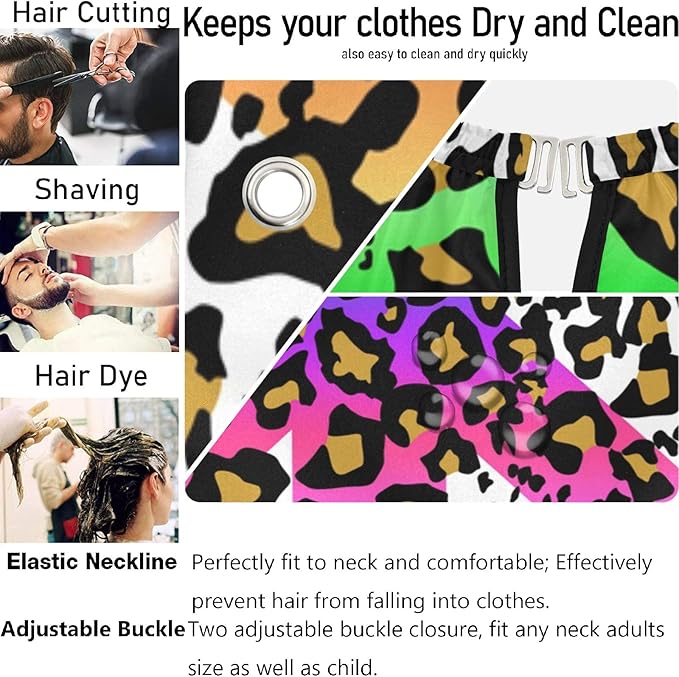 visesunny Professional Barber Cape Polyester Hair Cutting Salon Cape Apron Anti-Static Beard Bib Grooming Apron