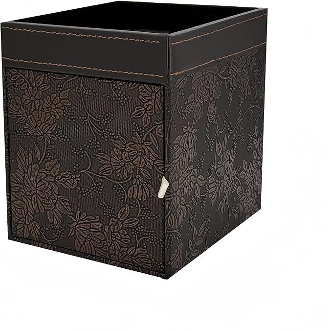 PU Leather Tissue Box Cover Square, Modern Tissue Holder with Storage Valet Tray, Nightstand Decorative Tissues Case, Facial Tissue Box Holder for Bathroom,Bedroom,Livingroom and Office (Antique)