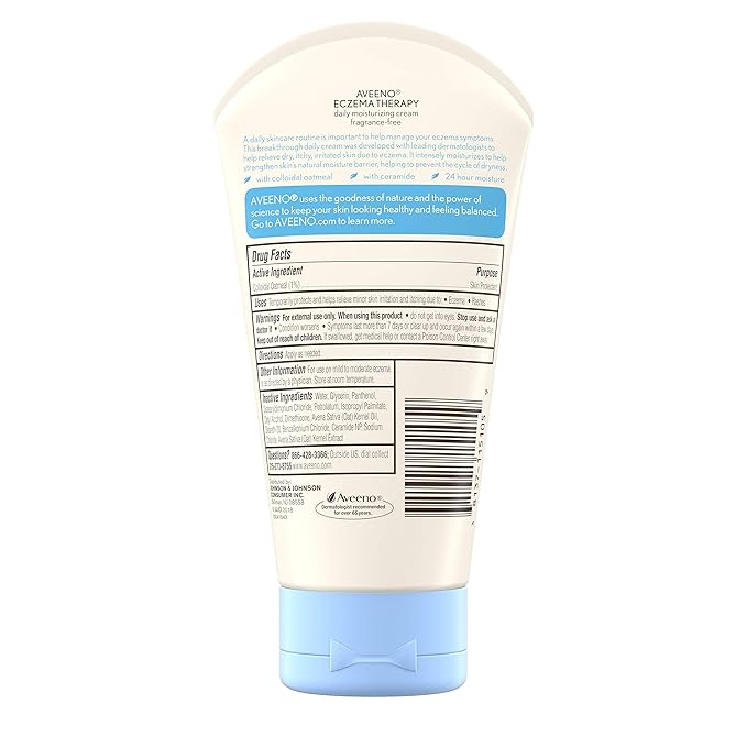Aveeno Eczema Therapy Moisturizing Cream, 5 Ounce