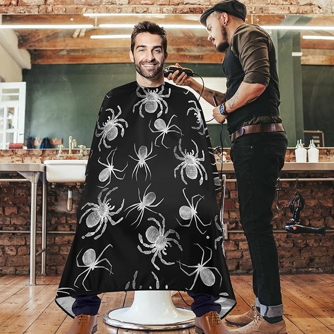 visesunny Professional Barber Cape Polyester Hair Cutting Salon Cape Apron Anti-Static Beard Bib Grooming Apron