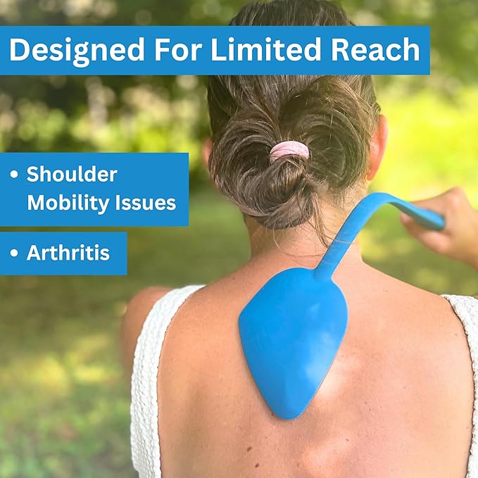 Bendable Lotion Applicator for Back & Body (Microfiber Mitt Included) - Sunscreen, Self Tanner, Medication, Body Lotion Applicator for Back