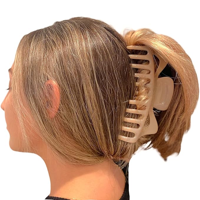 Camila Paris CP2887 French Large Hair Clips for Women Thick Hair for Long Curly Wavy Hair, Girls Hair Claw Clip, Durable Styling Big Claw Clip for Thick Hair, Strong Hold No Slip Grip, Made in France