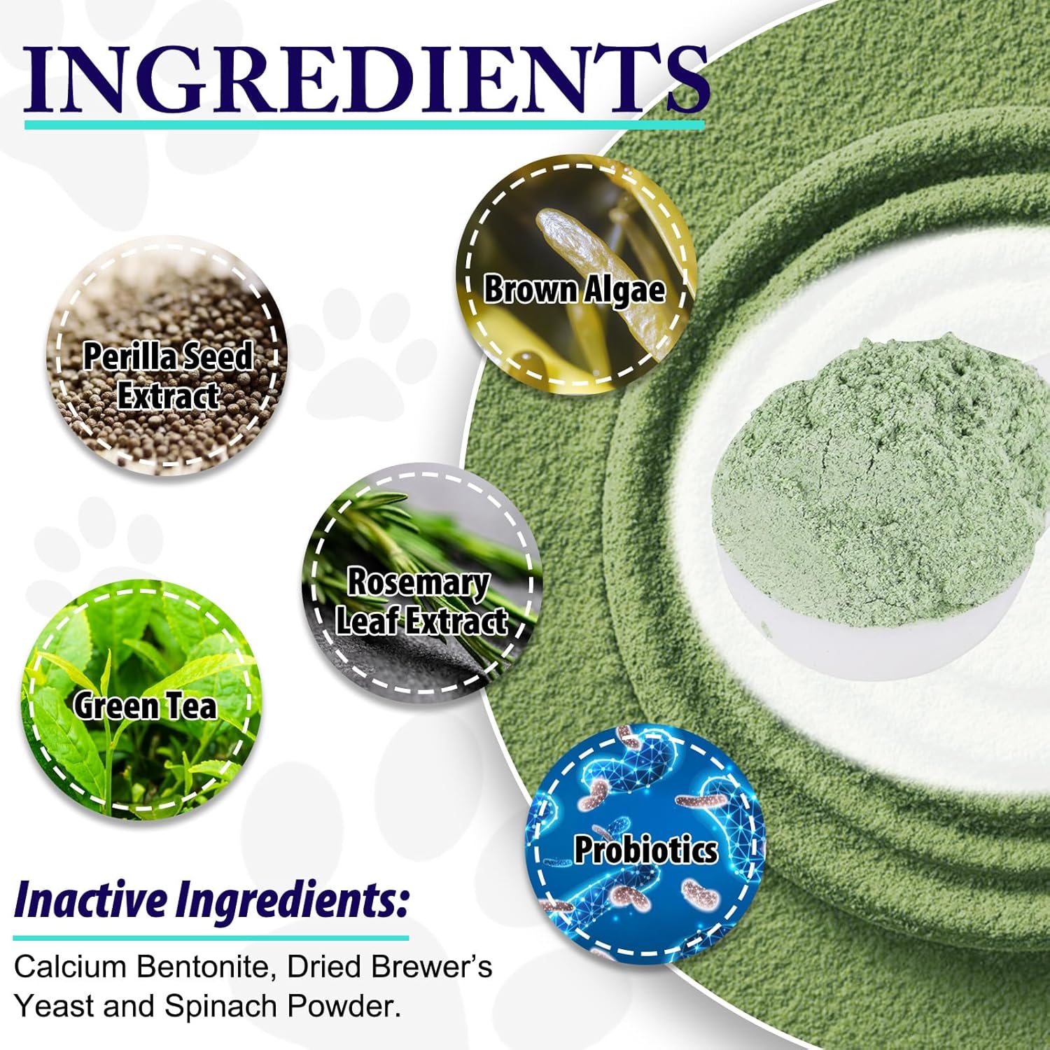 Dog Teeth Cleaning Powder - Dog Dental Powder - Plaque Off Pet Tooth Cleaning lab co - Targets Tartar & Reduces Plaque & Bad Breath - Teeth Cleaning Made Easy