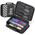 Segbeauty Barber Carrying Case, Stylist Tool Storage Bag for Clippers Scissor Clips Trimmer Grooming Kit, Hair Styling Accessories Organizer, Portable Travel Professional Hair Salon Equipment