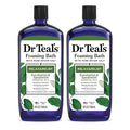 Dr Teal's Foaming Bath with Pure Epsom Salt, Relax & Relief with Eucalyptus & Spearmint, 34 fl oz (Pack of 2)