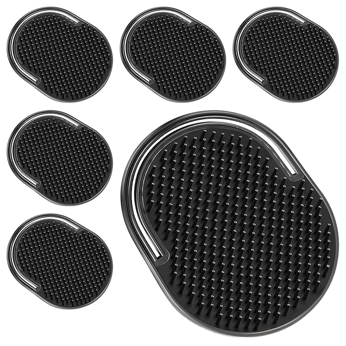 6 Pcs Palm Combs for Men, Massager Hair Brush Comb,Shower Comb,pocket brush