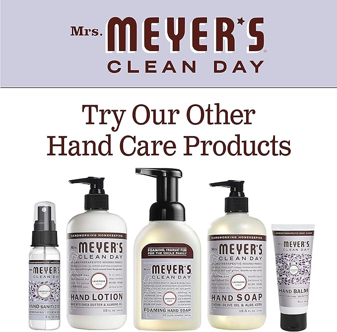 Mrs. MEYER'S CLEAN DAY Foaming Hand Soap, Lavender Scent, 10 Fl oz (Pack of 4)