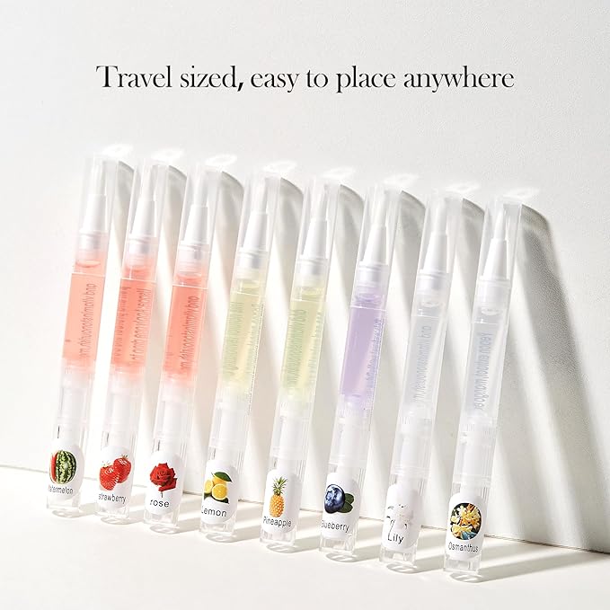 NOVAL Cuticle Oil Pen Set - 15 Scented Cuticle Oil Pens for Healthy, Strong Nails - Bulk Pack for Nail Salon - Nourishing, Travel-Friendly, Perfect for Home Use