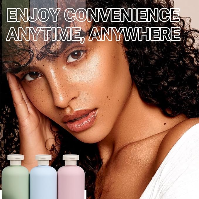 ASEVAT 8.8 oz Plastic Squeeze Bottles for Lotion, Shampoo, Body Lotion (4 Pcs)