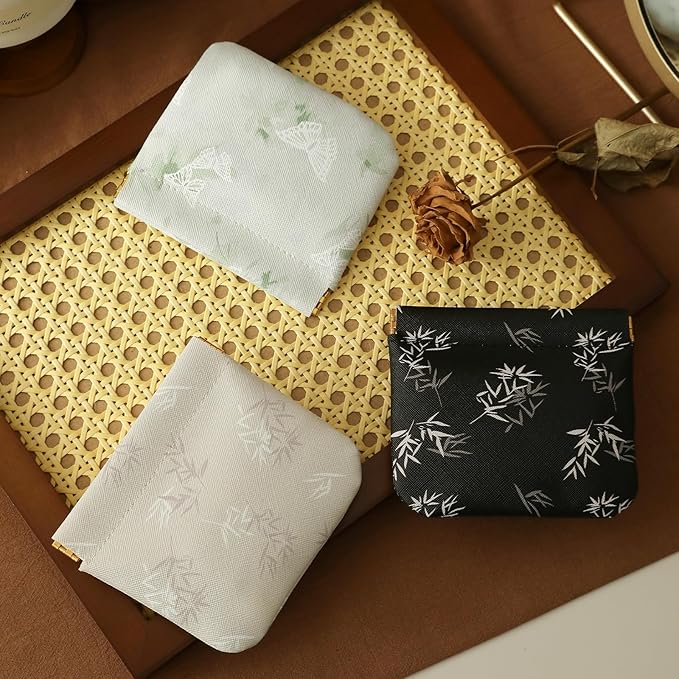 RIGHT AWAY 3 PCS Small Makeup Bag for Purse,Mini Cosmetic Organizer Make Up Bag for Women,Squeeze Coin Purse Pouch,Portable Tiny Makeup Pouches for Cosmetic Accessories,Lipstick, Jewelry, Card, Coins
