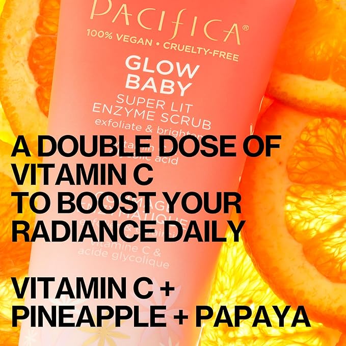 Pacifica, Scrub Enzyme Glow Baby Super Lit, 4 Fl Oz