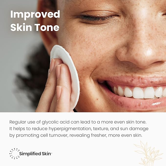 Glycolic Acid Toner for Face - 8% Facial Toning Solution - Hydrating, Anti-Aging, Exfoliates Skin with AHA, Aloe Vera, & Rosemary Extract for Women & Men - 8 Fl Oz (Pack of 2)