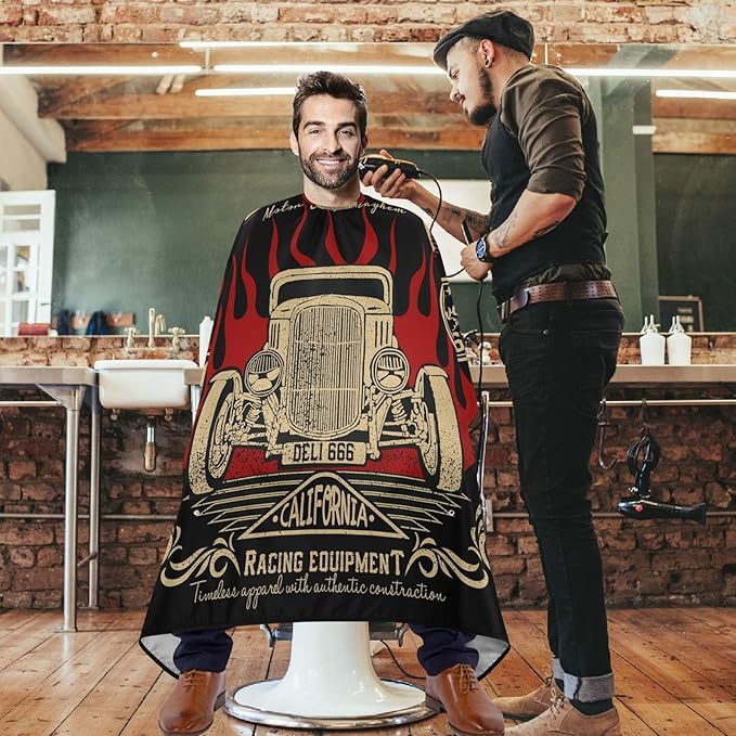 visesunny Professional Barber Cape Polyester Hair Cutting Salon Cape Apron Anti-Static Beard Bib