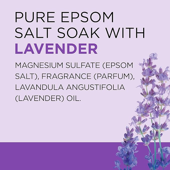 Dr Teal's Epsom Salt Soaking Solution, Soothe & Sleep, Lavender, 3lbs