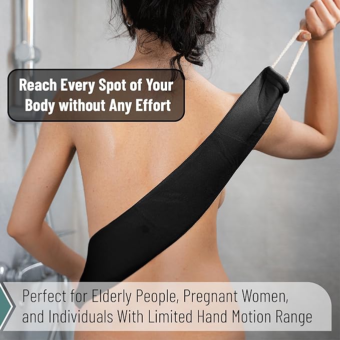 Slick- Lotion Applicator for Your Back, Black, Easy Application of Lotions and Creams, Smooth and Even Application to Entire Back, Sunscreen Applicator for Back