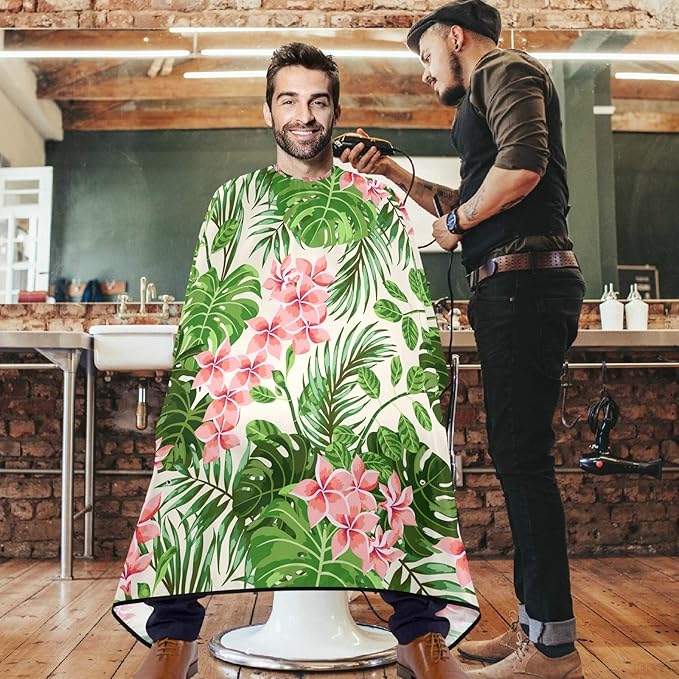 visesunny Professional Barber Cape Polyester Hair Cutting Salon Cape Apron Anti-Static Beard Bib Grooming Apron