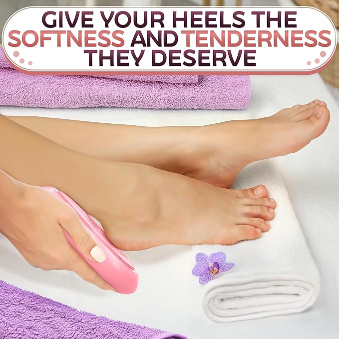 Nano Glass Foot File – 4.6" Glass Foot Callus Remover, Ergonomic Heel Scraper for Cracked Heels, Scratch-Resistant & Non-Wearing – Moisture-Resistant & Gentle Cleansing, Designed for Wet or Dry Use