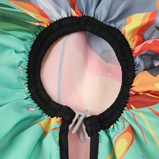 DOKKIA Barber Hair Cutting Cape Kids Children Toddler Boys Girls Hairdressing Salon Styling Cloth Apron Cover Gown with Neck Duster Brush Dinosaur Eggs Wild Roar
