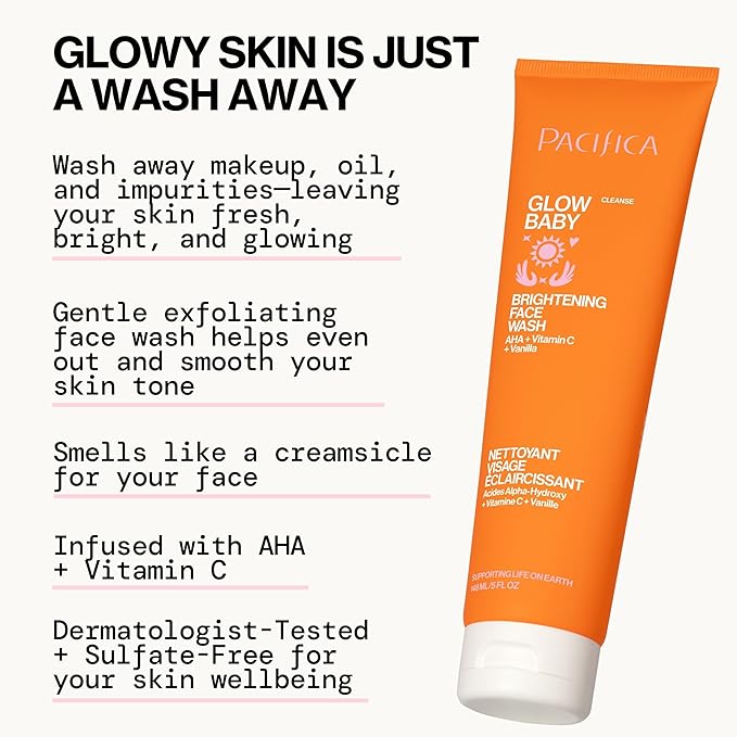 Pacifica, Face Wash Glow Baby Brightening, 5 Fl Oz